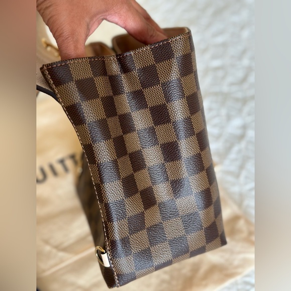 Authentic Louis Vuitton Clapton backpack - Damier Ebene, Beige Leather - Picture 11 of 16